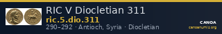 RIC V Diocletian 311 — CANOA
