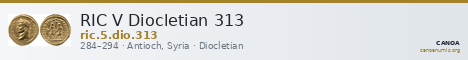 RIC V Diocletian 313 — CANOA