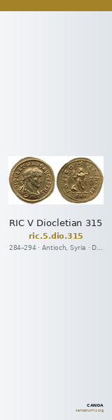 RIC V Diocletian 315 — CANOA