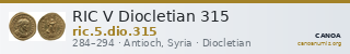 RIC V Diocletian 315 — CANOA