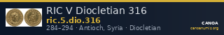 RIC V Diocletian 316 — CANOA