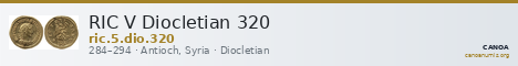 RIC V Diocletian 320 — CANOA