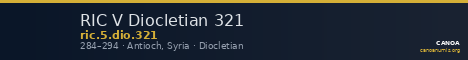 RIC V Diocletian 321 — CANOA