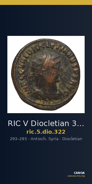 RIC V Diocletian 322 — CANOA