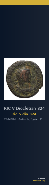 RIC V Diocletian 324 — CANOA