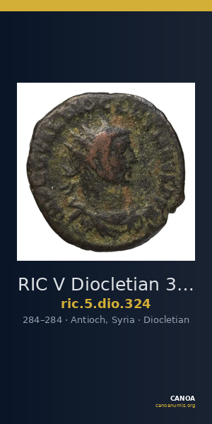 RIC V Diocletian 324 — CANOA