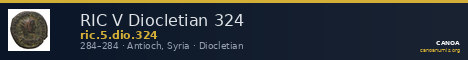 RIC V Diocletian 324 — CANOA