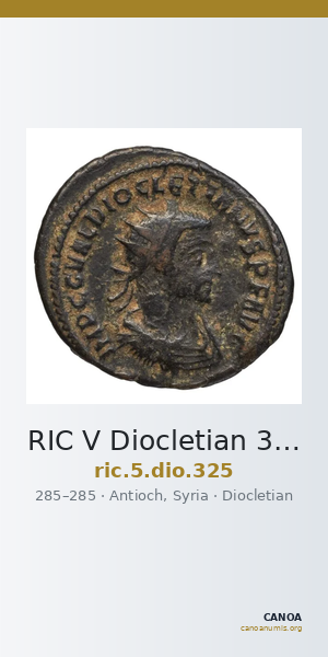 RIC V Diocletian 325 — CANOA