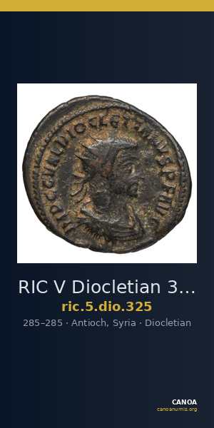 RIC V Diocletian 325 — CANOA