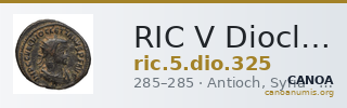 RIC V Diocletian 325 — CANOA