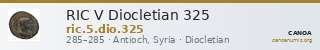 RIC V Diocletian 325 — CANOA