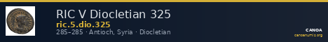 RIC V Diocletian 325 — CANOA