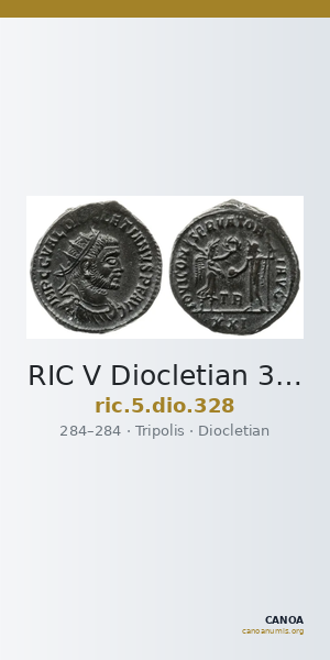 RIC V Diocletian 328 — CANOA