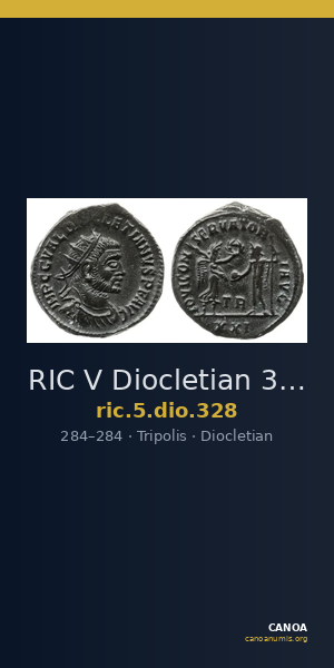 RIC V Diocletian 328 — CANOA