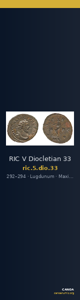 RIC V Diocletian 33 — CANOA