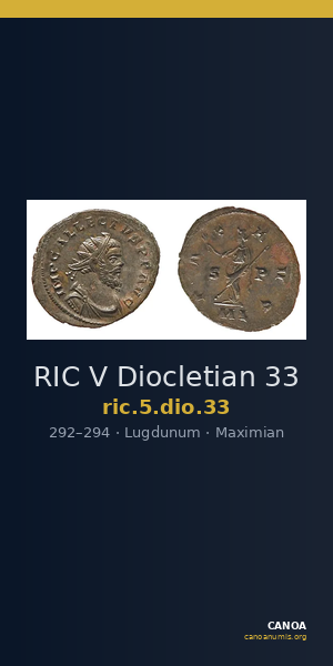 RIC V Diocletian 33 — CANOA