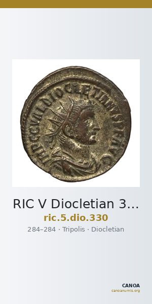 RIC V Diocletian 330 — CANOA
