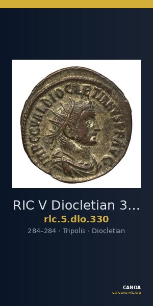 RIC V Diocletian 330 — CANOA