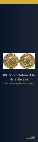 RIC V Diocletian 334 — CANOA
