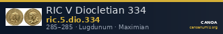 RIC V Diocletian 334 — CANOA