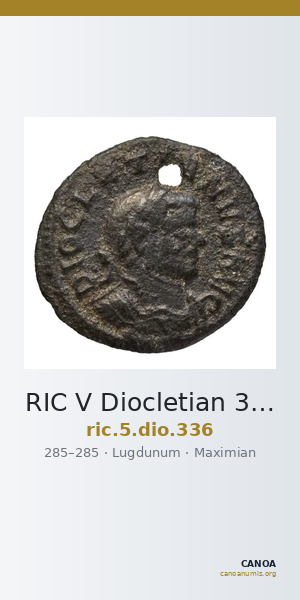 RIC V Diocletian 336 — CANOA