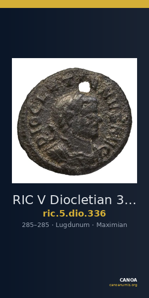 RIC V Diocletian 336 — CANOA