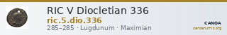 RIC V Diocletian 336 — CANOA