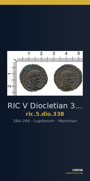 RIC V Diocletian 338 — CANOA