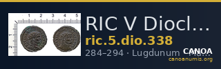 RIC V Diocletian 338 — CANOA
