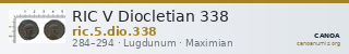 RIC V Diocletian 338 — CANOA