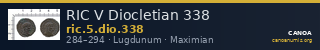 RIC V Diocletian 338 — CANOA