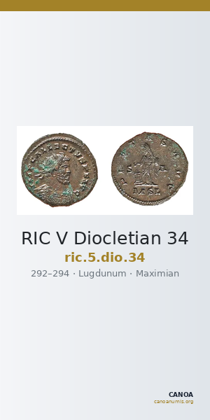 RIC V Diocletian 34 — CANOA