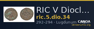 RIC V Diocletian 34 — CANOA