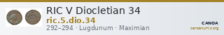 RIC V Diocletian 34 — CANOA