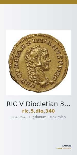 RIC V Diocletian 340 — CANOA