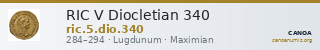 RIC V Diocletian 340 — CANOA