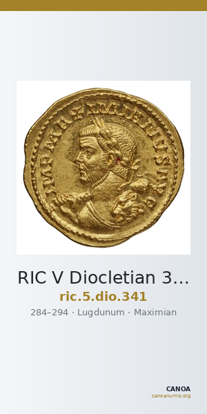 RIC V Diocletian 341 — CANOA