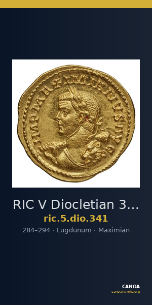 RIC V Diocletian 341 — CANOA