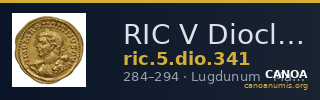 RIC V Diocletian 341 — CANOA