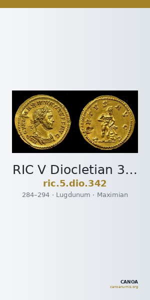 RIC V Diocletian 342 — CANOA