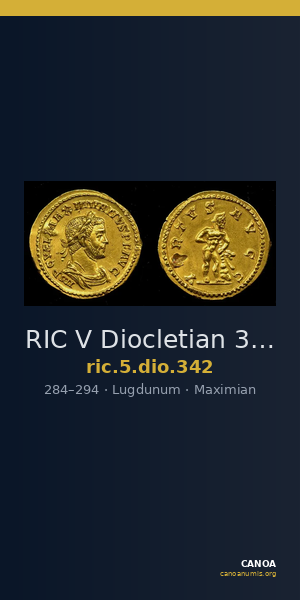 RIC V Diocletian 342 — CANOA