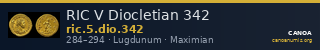 RIC V Diocletian 342 — CANOA