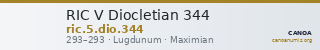 RIC V Diocletian 344 — CANOA