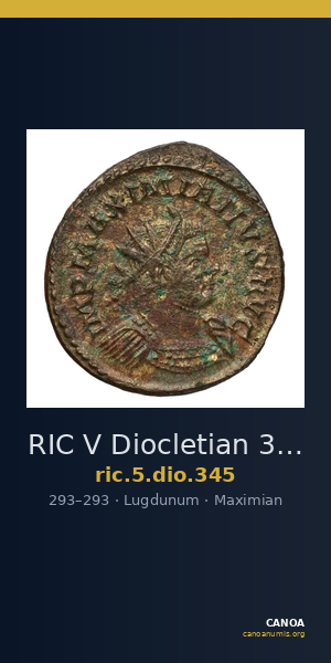 RIC V Diocletian 345 — CANOA