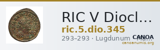 RIC V Diocletian 345 — CANOA