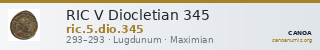 RIC V Diocletian 345 — CANOA