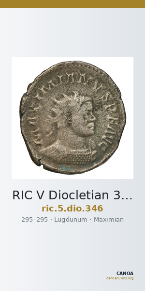 RIC V Diocletian 346 — CANOA
