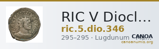 RIC V Diocletian 346 — CANOA