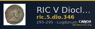 RIC V Diocletian 346 — CANOA