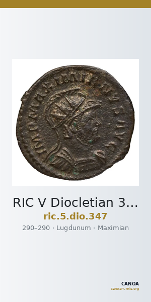 RIC V Diocletian 347 — CANOA